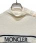 中古・古着 MONCLER (モンクレール) フロントロゴウールニット ホワイト サイズ:S：24000円