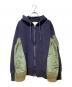 sacai（サカイ）の古着「切替ジップパーカー」｜ネイビー×カーキ