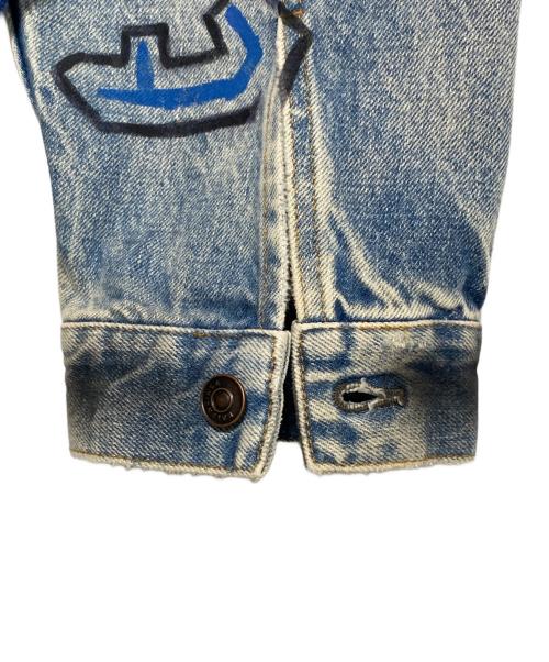 BALENCIAGA（バレンシアガ）BALENCIAGA (バレンシアガ) GRAPHIC DENIM JACKET インディゴ サイズ:48の古着・服飾アイテム