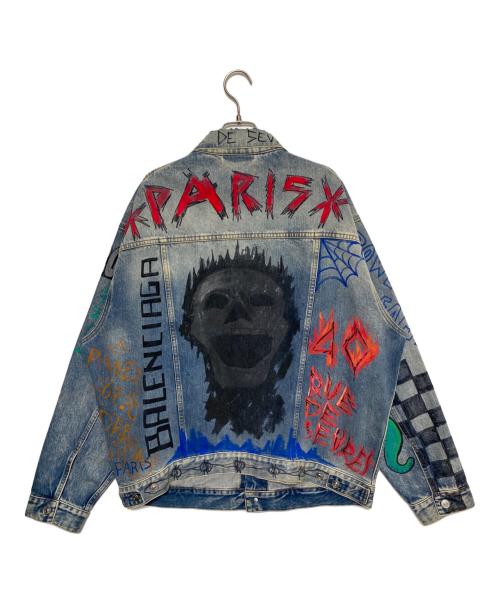 BALENCIAGA（バレンシアガ）BALENCIAGA (バレンシアガ) OVERSIZED DENIM JACKET インディゴ サイズ:38の古着・服飾アイテム