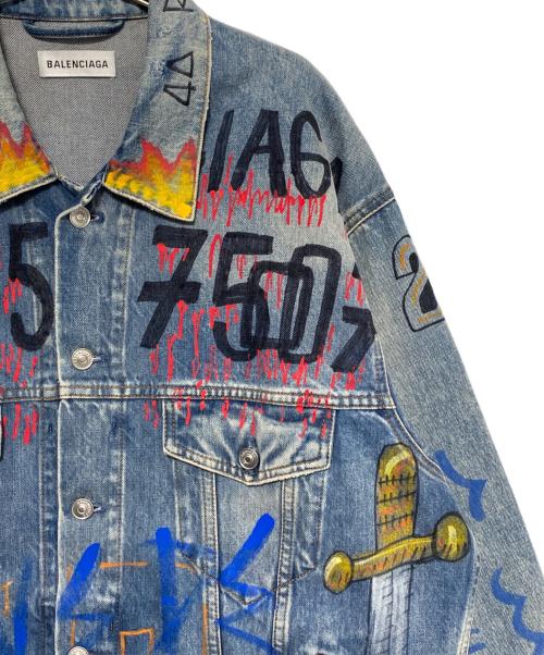 BALENCIAGA（バレンシアガ）BALENCIAGA (バレンシアガ) OVERSIZED DENIM JACKET インディゴ サイズ:38の古着・服飾アイテム