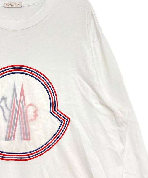 MONCLER（モンクレール）MONCLER (モンクレール) T-SHIRT MANICA LUNGA ホワイト サイズ:Lの古着・服飾アイテム
