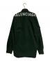 BALENCIAGA (バレンシアガ) バックロゴオーバーサイズシャツ グリーン サイズ:37：45000円