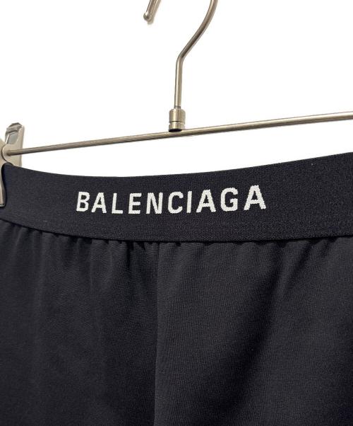 BALENCIAGA（バレンシアガ）BALENCIAGA (バレンシアガ) シグネチャーロゴ ストレッチレギンスパンツ ブラック サイズ:36の古着・服飾アイテム