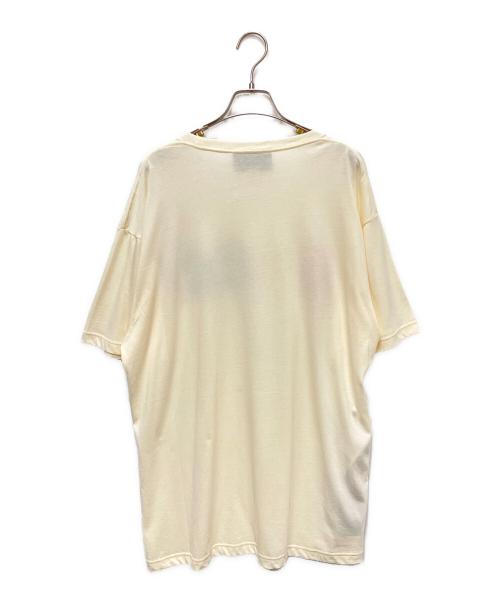 GUCCI（グッチ）GUCCI (グッチ) Blade Sequin Logo T-ShirtスパンコールブレードロゴTシャツ アイボリー サイズ:Mの古着・服飾アイテム