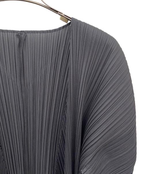 PLEATS PLEASE（プリーツプリーズ）PLEATS PLEASE (プリーツプリーズ) プリーツカーディガン グレー サイズ:3の古着・服飾アイテム