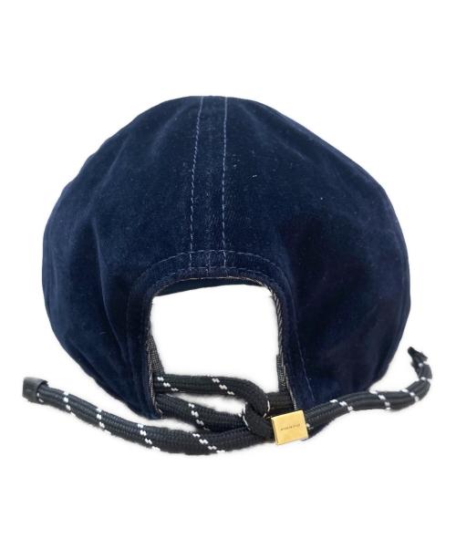 MIU MIU（ミュウミュウ）MIU MIU (ミュウミュウ) ベースボールキャップ ネイビー サイズ:Ⅿの古着・服飾アイテム