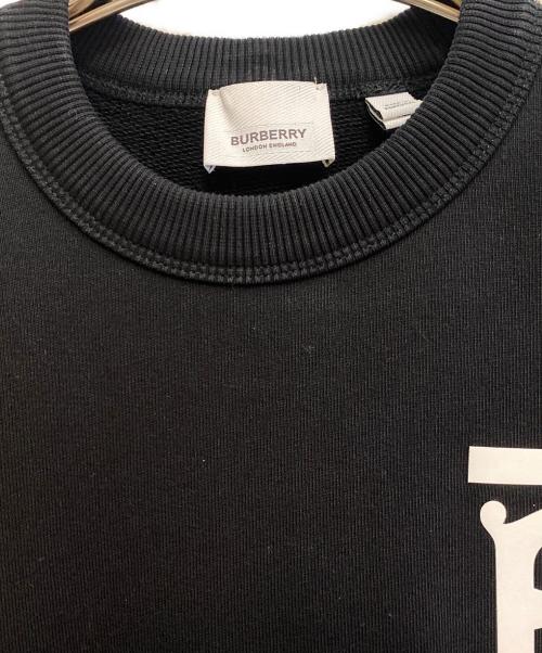 BURBERRY（バーバリー）BURBERRY (バーバリー) TB Logo Sweat Shirt（TBロゴスウェット) ブラック サイズ:XSの古着・服飾アイテム