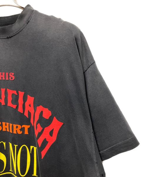 BALENCIAGA（バレンシアガ）BALENCIAGA (バレンシアガ) 24AW Not Been Done T-Shirt/フロントマルチカラープリント半袖T ブラック サイズ:Lの古着・服飾アイテム