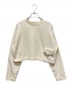 FENDIフェンディ）の古着「バケット ポケット  クロップド スウェット プルオーバー」｜ホワイト