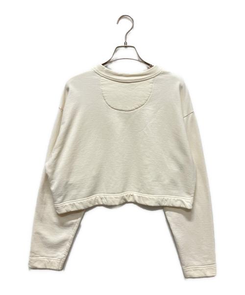 FENDI（フェンディ）FENDI (フェンディ) バケット ポケット  クロップド スウェット プルオーバー ホワイト サイズ:XSの古着・服飾アイテム