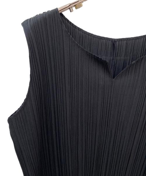 PLEATS PLEASE（プリーツプリーズ）PLEATS PLEASE (プリーツプリーズ) プリーツノースリーブワンピース ブラック サイズ:2の古着・服飾アイテム