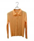 PLEATS PLEASEプリーツプリーズ）の古着「プリーツブラウス」｜イエロー