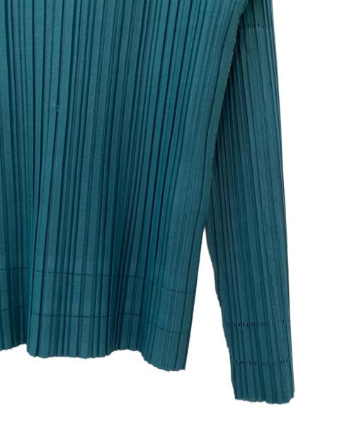 PLEATS PLEASE（プリーツプリーズ）PLEATS PLEASE (プリーツプリーズ) プリーツカットソー グリーン サイズ:3の古着・服飾アイテム