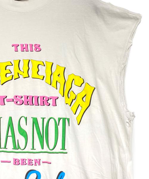 BALENCIAGA（バレンシアガ）BALENCIAGA (バレンシアガ) ノースリーブカットソー ホワイト サイズ:1の古着・服飾アイテム