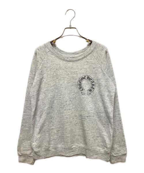 CHROME HEARTS（クロムハーツ）CHROME HEARTS (クロムハーツ) MATTY BOY (マッティー ボーイ) ×MATTY BOY クロムハーツ ホースシュー スウェット プルオーバー ライトグレー サイズ:XSの古着・服飾アイテム