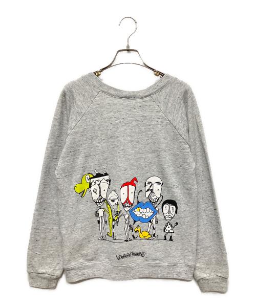 CHROME HEARTS（クロムハーツ）CHROME HEARTS (クロムハーツ) MATTY BOY (マッティー ボーイ) ×MATTY BOY クロムハーツ ホースシュー スウェット プルオーバー ライトグレー サイズ:XSの古着・服飾アイテム