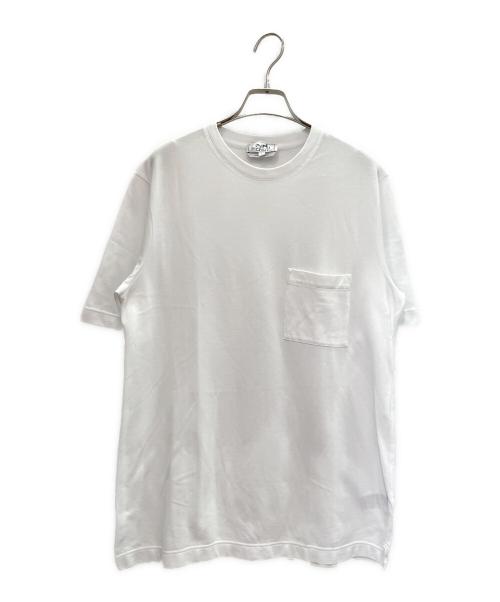 HERMES（エルメス）HERMES (エルメス) 鹿の子 カットソー ホワイト サイズ:Sの古着・服飾アイテム