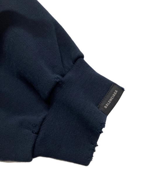BALENCIAGA（バレンシアガ）BALENCIAGA (バレンシアガ) BE NICE ロゴパーカー ネイビー サイズ:2の古着・服飾アイテム