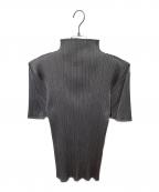 PLEATS PLEASEプリーツプリーズ）の古着「プリーツカットソー」｜グレー