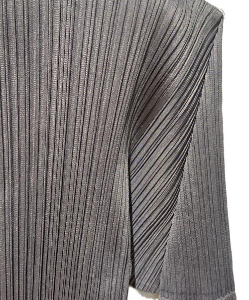 PLEATS PLEASE（プリーツプリーズ）PLEATS PLEASE (プリーツプリーズ) プリーツカットソー グレー サイズ:4の古着・服飾アイテム