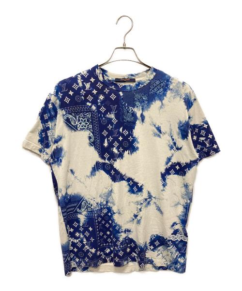 LOUIS VUITTON（ルイ ヴィトン）LOUIS VUITTON (ルイ ヴィトン) 22AW/モノグラムバンダナ プリントTシャツ ブルー サイズ:Sの古着・服飾アイテム