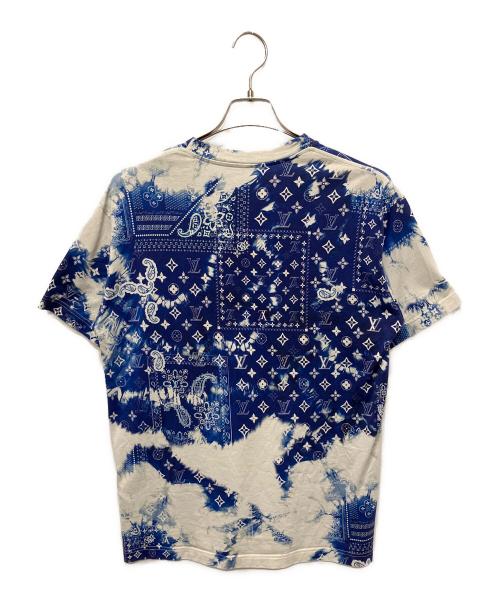 LOUIS VUITTON（ルイ ヴィトン）LOUIS VUITTON (ルイ ヴィトン) 22AW/モノグラムバンダナ プリントTシャツ ブルー サイズ:Sの古着・服飾アイテム