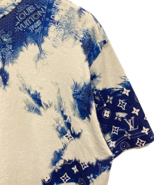 LOUIS VUITTON（ルイ ヴィトン）LOUIS VUITTON (ルイ ヴィトン) 22AW/モノグラムバンダナ プリントTシャツ ブルー サイズ:Sの古着・服飾アイテム