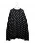 BALENCIAGA（バレンシアガ）の古着「オールオーバーロゴニット」｜ブラック