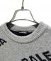 中古・古着 BALENCIAGA (バレンシアガ) 19AW オールオーバーロゴニット グレー サイズ:XS 未使用品：65000円