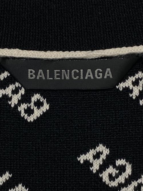 BALENCIAGA（バレンシアガ）BALENCIAGA (バレンシアガ) オールオーバーロゴカーディガン ホワイト サイズ:3の古着・服飾アイテム