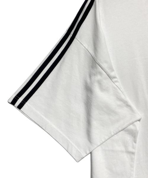 BALENCIAGA（バレンシアガ）BALENCIAGA (バレンシアガ) adidas (アディダス) 3ストライプTシャツ ホワイト サイズ:3の古着・服飾アイテム