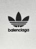 中古・古着 BALENCIAGA (バレンシアガ) adidas (アディダス) 3ストライプTシャツ ホワイト サイズ:3：60000円