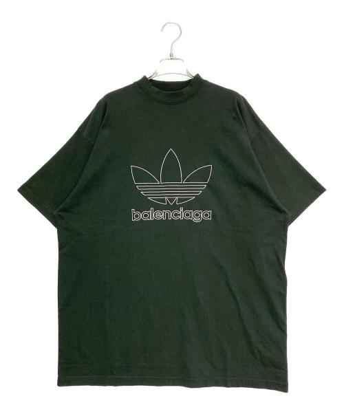 BALENCIAGA（バレンシアガ）BALENCIAGA (バレンシアガ) adidas (アディダス) ロゴTシャツ グリーン サイズ:2の古着・服飾アイテム