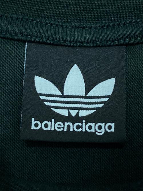 BALENCIAGA（バレンシアガ）BALENCIAGA (バレンシアガ) adidas (アディダス) ロゴTシャツ グリーン サイズ:2の古着・服飾アイテム