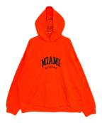BALENCIAGAバレンシアガ）の古着「MIAMIカレッジロゴパーカー」｜オレンジ