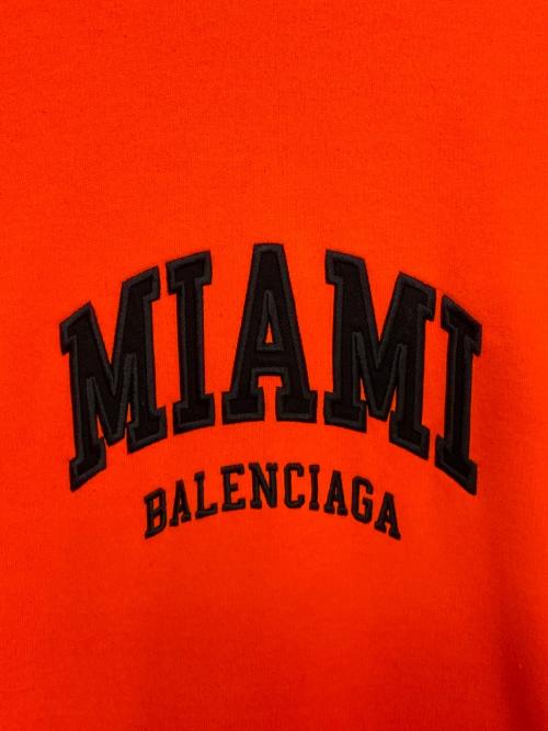 BALENCIAGA（バレンシアガ）BALENCIAGA (バレンシアガ) MIAMIカレッジロゴパーカー オレンジ サイズ:3の古着・服飾アイテム