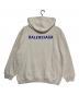 BALENCIAGA (バレンシアガ) バッグロゴプルオーバーパーカー ベージュ サイズ:M：57000円