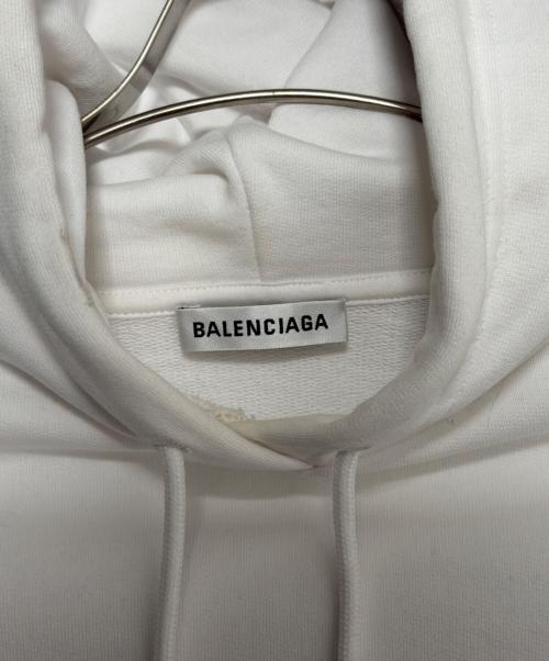 BALENCIAGA（バレンシアガ）BALENCIAGA (バレンシアガ) バックロゴパーカー ホワイト サイズ:XSの古着・服飾アイテム