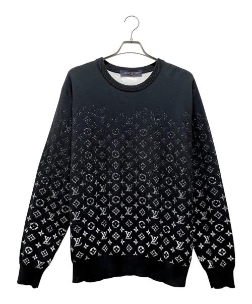 LOUIS VUITTON（ルイ ヴィトン）LOUIS VUITTON (ルイ ヴィトン) モノグラムグラディエントニット ブラック サイズ:Lの古着・服飾アイテム