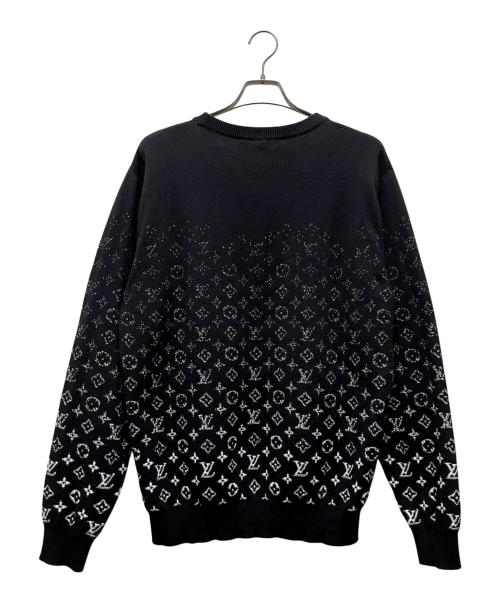 LOUIS VUITTON（ルイ ヴィトン）LOUIS VUITTON (ルイ ヴィトン) モノグラムグラディエントニット ブラック サイズ:Lの古着・服飾アイテム