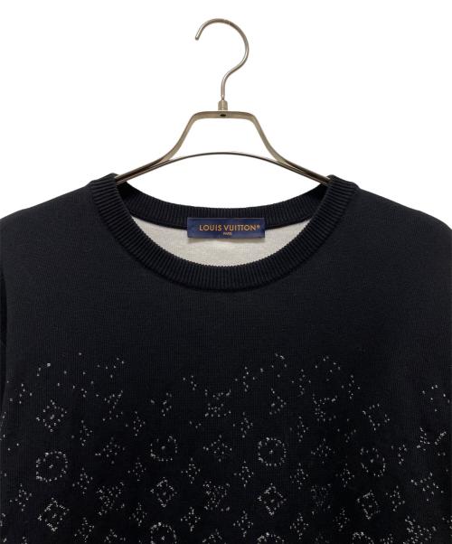 LOUIS VUITTON（ルイ ヴィトン）LOUIS VUITTON (ルイ ヴィトン) モノグラムグラディエントニット ブラック サイズ:Lの古着・服飾アイテム