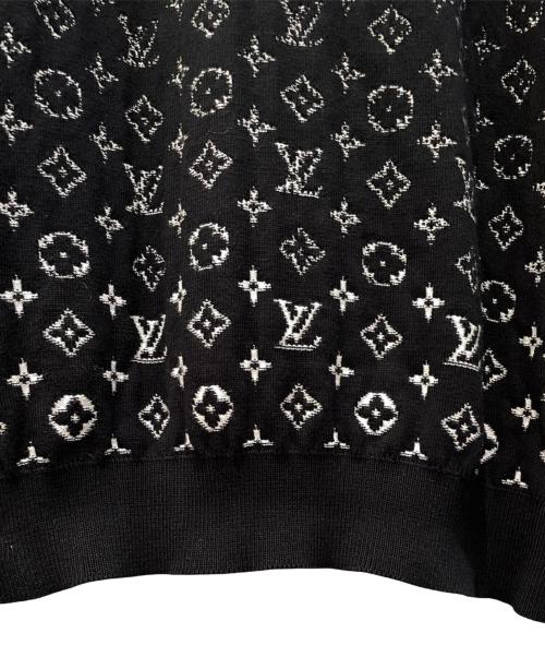 LOUIS VUITTON（ルイ ヴィトン）LOUIS VUITTON (ルイ ヴィトン) モノグラムグラディエントニット ブラック サイズ:Lの古着・服飾アイテム