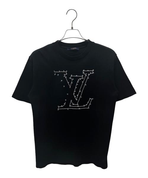 LOUIS VUITTON（ルイ ヴィトン）LOUIS VUITTON (ルイ ヴィトン) LVステッチプリントエンブロイダリーTシャツ ブラック サイズ:XLの古着・服飾アイテム