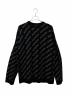 BALENCIAGA（バレンシアガ）の古着「オールオーバーロゴニット」｜ブラック