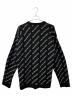 BALENCIAGA (バレンシアガ) オールオーバーロゴニット ブラック サイズ:M：80000円