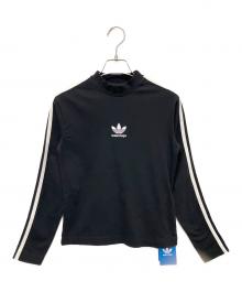 BALENCIAGA×adidas（バレンシアガ×アディダス）の古着「×adidas 3ストライプ長袖Tシャツ/コラボロゴ長袖カットソー」｜ブラック