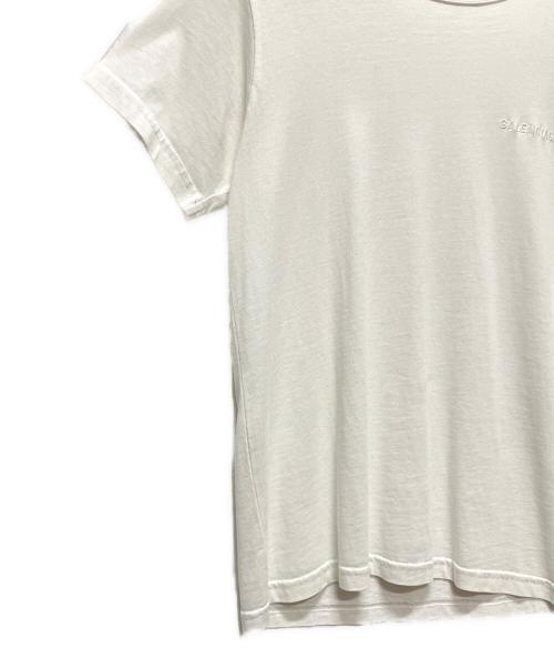 BALENCIAGA（バレンシアガ）BALENCIAGA (バレンシアガ) ロゴ刺繍Tシャツ/クルーネックTシャツ/ショートスリーブカットソー/ ホワイト サイズ:Ｓの古着・服飾アイテム