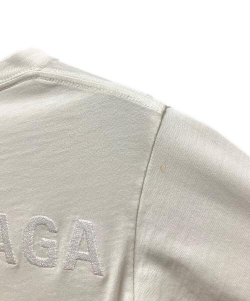 BALENCIAGA（バレンシアガ）BALENCIAGA (バレンシアガ) ロゴ刺繍Tシャツ/クルーネックTシャツ/ショートスリーブカットソー/ ホワイト サイズ:Ｓの古着・服飾アイテム