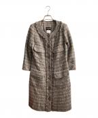 CHANELシャネル）の古着「ツイードコート」｜グレー